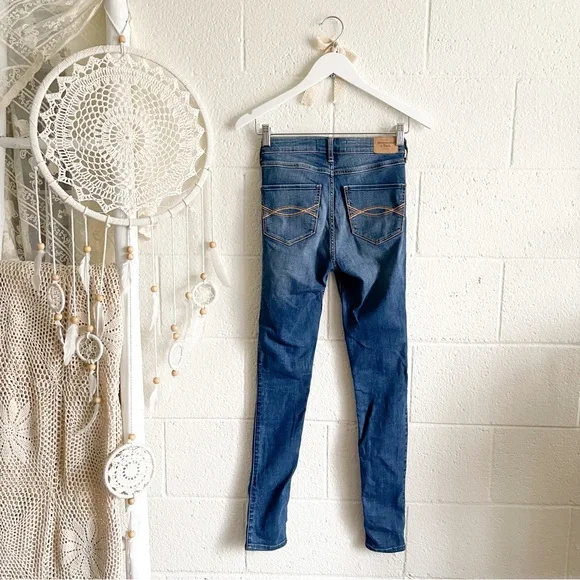 Abercrombie & Fitch Dark Blue Skinny Denim Pants - Picture 6 of 10